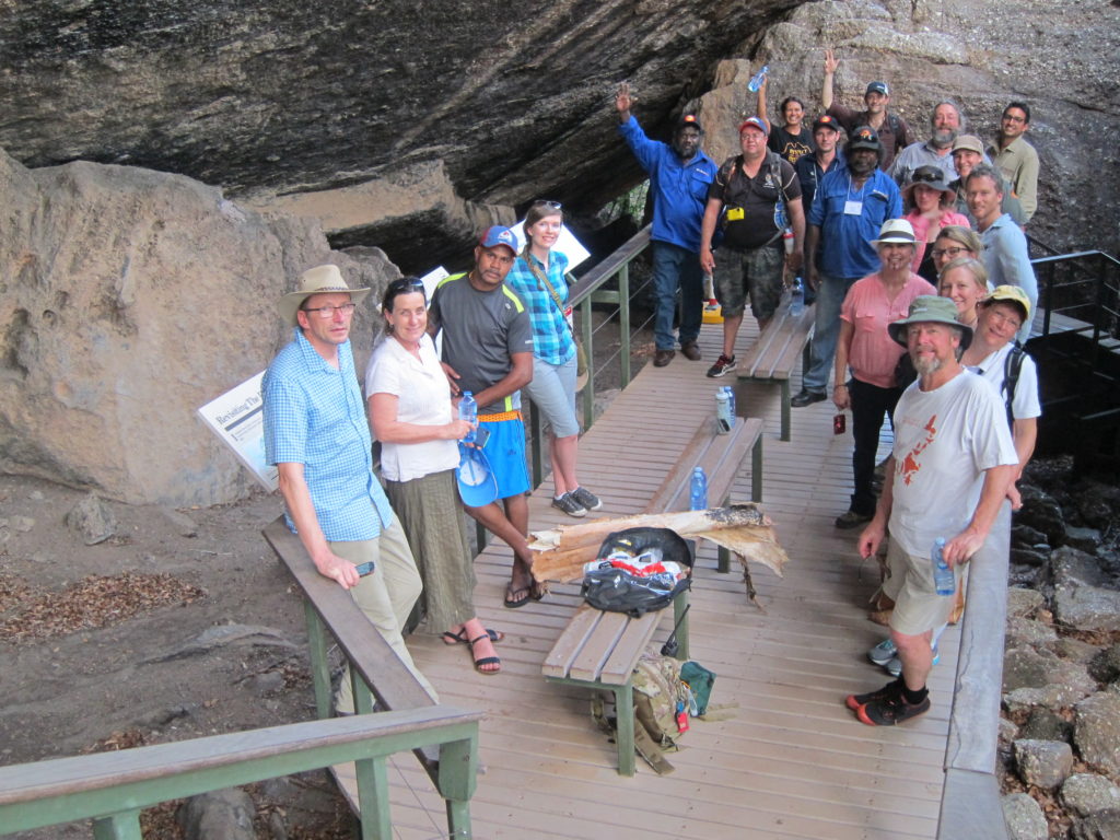 Participants in the Healthy Country Planning workshop in Kakadu National Park in Australia's Northern Territory. 